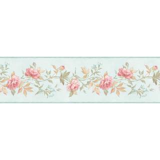 Floral borders wallpaper
