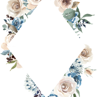 Floral borders wallpaper