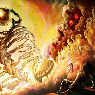 AOT Rummbling desktop wallpaper