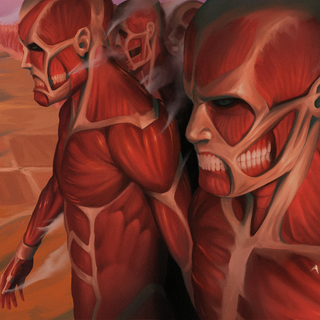 AOT Rummbling desktop wallpaper