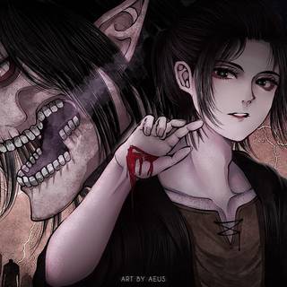 AOT Rummbling desktop wallpaper