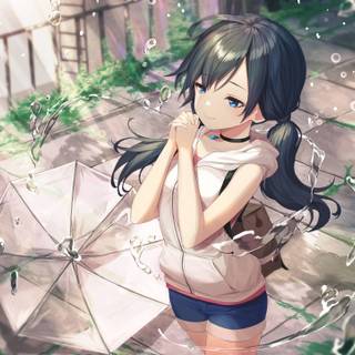 Aesthetic anime girl 4k wallpaper