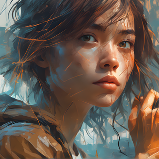 4k AI art girl wallpaper