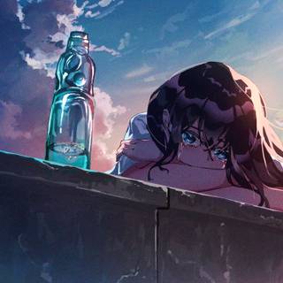 Aesthetic anime girl 4k wallpaper