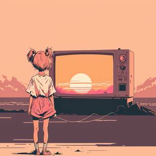 Aesthetic anime girl 4k wallpaper