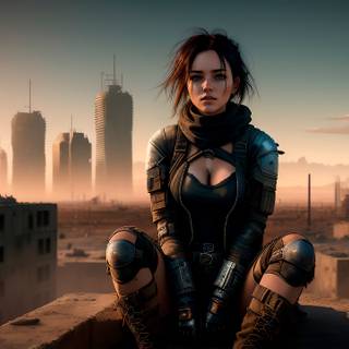 4k AI art girl wallpaper