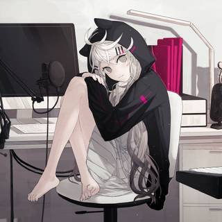 Aesthetic anime girl 4k wallpaper