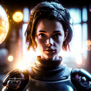 4k AI art girl wallpaper