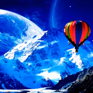 Trippy winter wallpaper