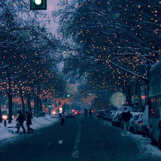 Cozy street wallpaper