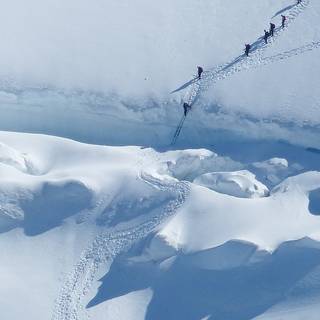 Winter hiker wallpaper