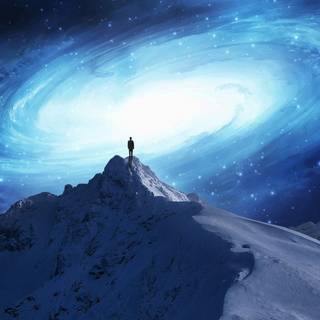 Trippy winter wallpaper