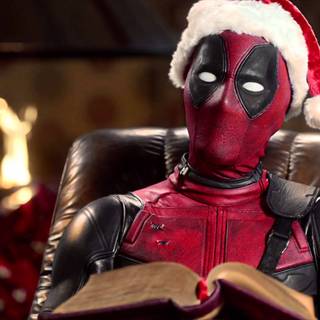 Superhero Xmas wallpaper