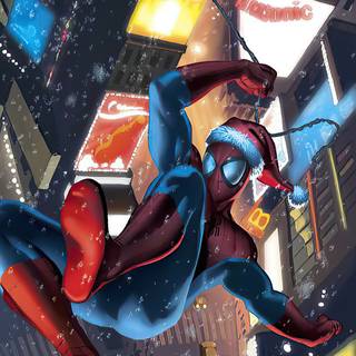 Superhero Xmas wallpaper