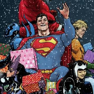 Superhero Xmas wallpaper