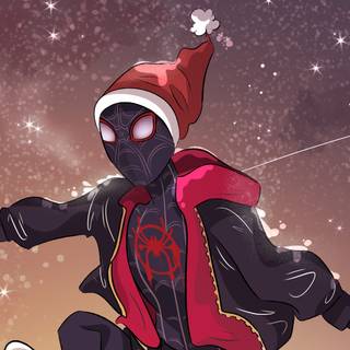 Superhero Xmas wallpaper