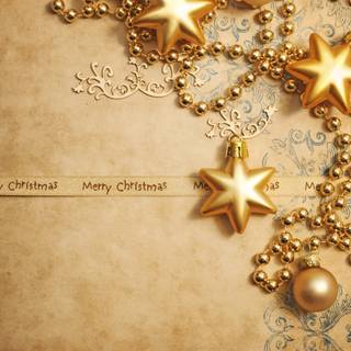 Xmas gold wallpaper