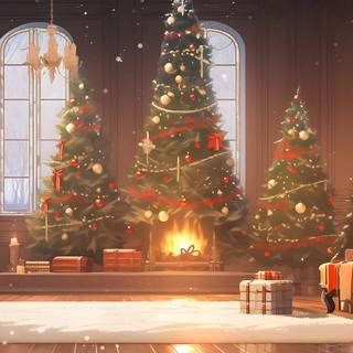 Digital Christmas wallpaper