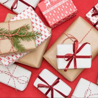 Xmas wrapping wallpaper