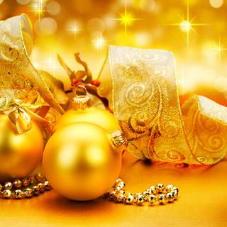 Xmas gold wallpaper