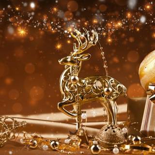 Xmas gold wallpaper