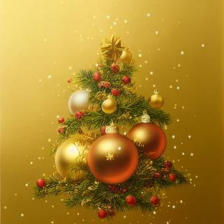 Xmas gold wallpaper