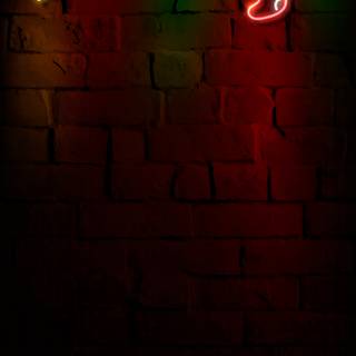 Neon Christmas tree wallpaper