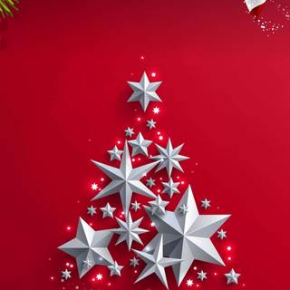 Neon Christmas tree wallpaper