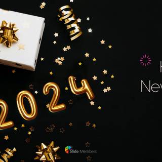 Windows 10 Happy New Year 2024 wallpaper