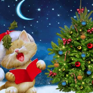 Preppy Xmas laptop wallpaper