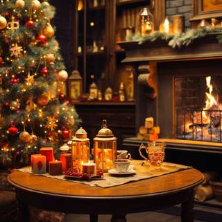 Xmas cozy PC wallpaper