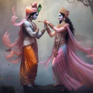 Krishna landscape wallpaper