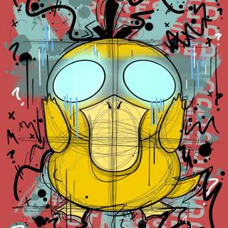 Psyduck 4k wallpaper