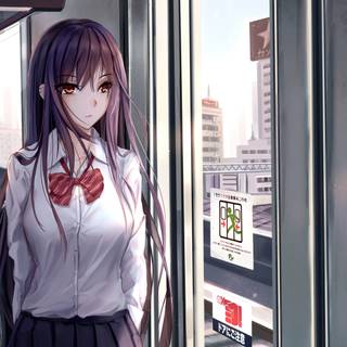 Anime school 4k wallpaper