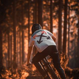 Mountain bike phone wallpaper