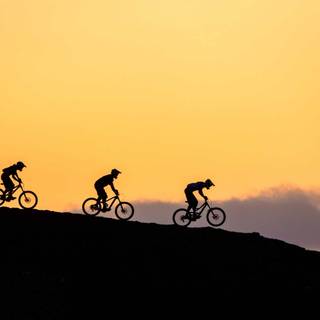 Mountain biking laptop wallpaper