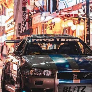 R34 Skyline iPhone wallpaper