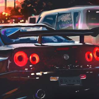 R34 Skyline iPhone wallpaper