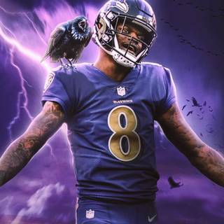 Lamar Jackson iPhone wallpaper