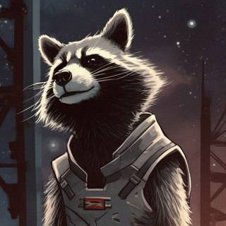 Rocket Raccoon phone wallpaper