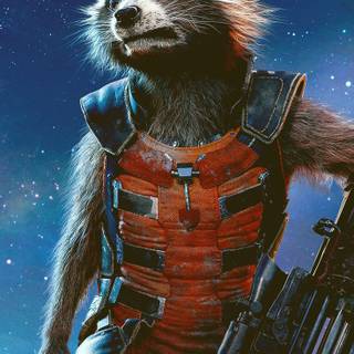 Rocket Raccoon phone wallpaper