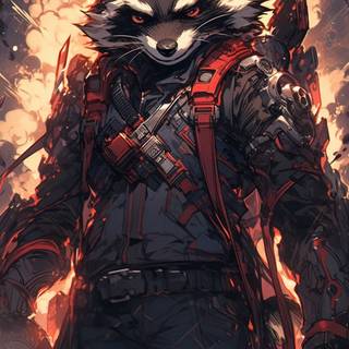 Rocket Raccoon phone wallpaper