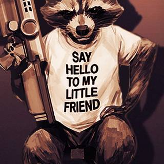 Rocket Raccoon phone wallpaper