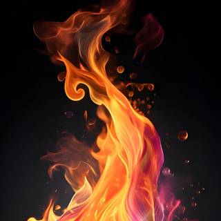 Flame iPhone wallpaper