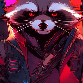 Rocket Raccoon phone wallpaper