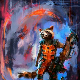 Rocket Raccoon phone wallpaper