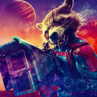 Rocket Raccoon phone wallpaper