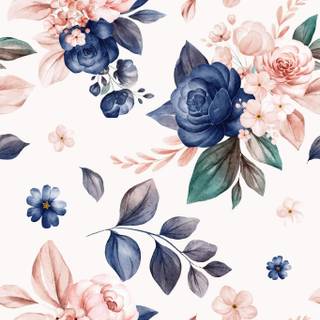 Blue flower iPhone wallpaper