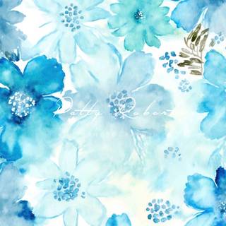 Blue flower iPhone wallpaper