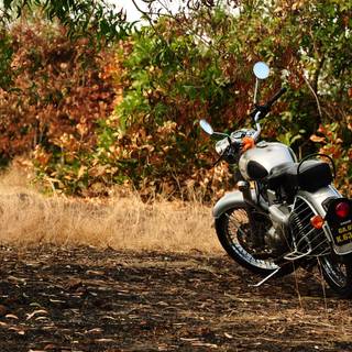 Autumn motorcycle wallpaper